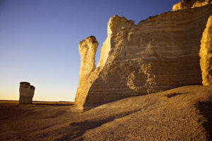 Monument Rocks at Sunset, Gove County, Kansas