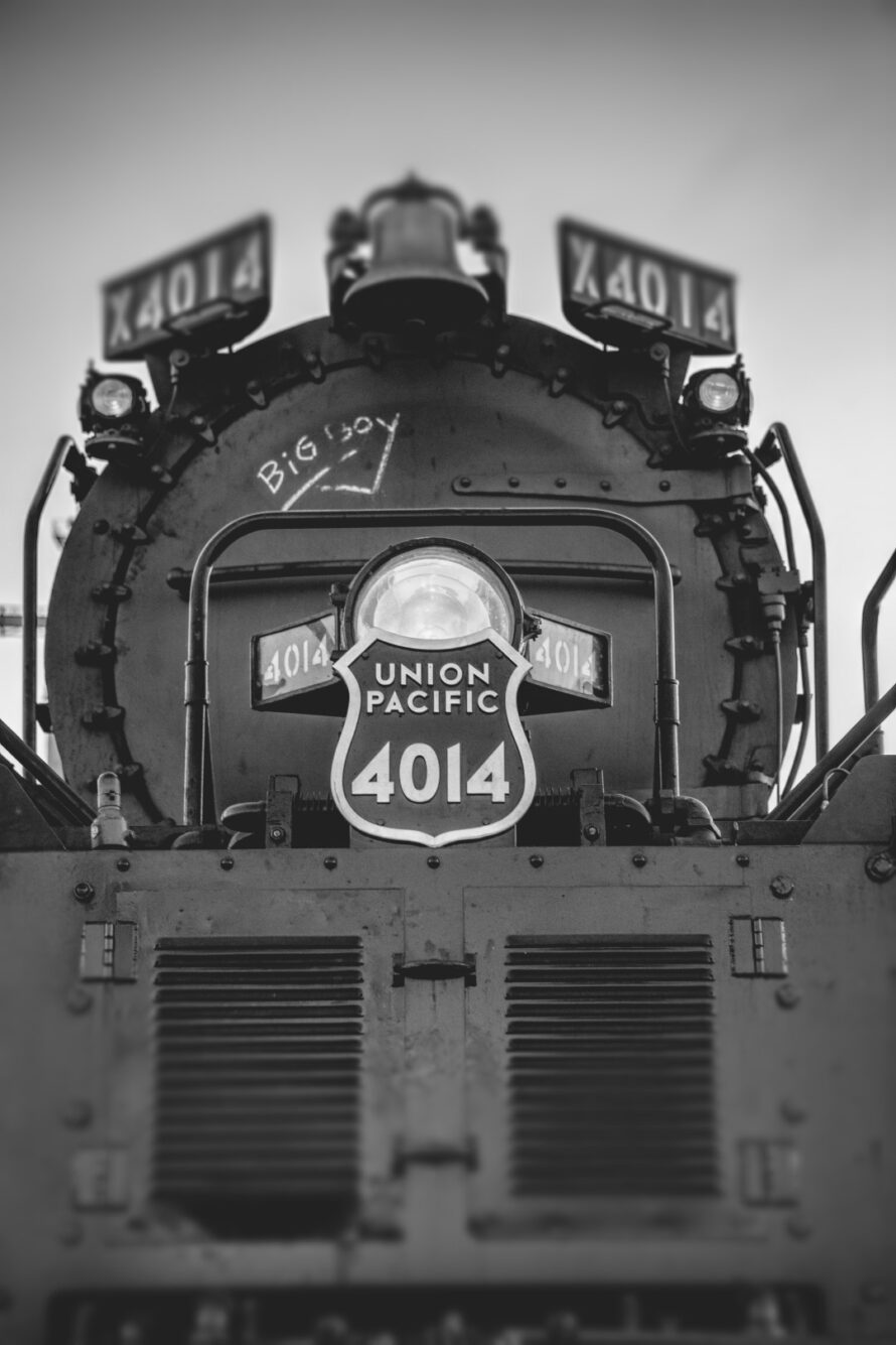 Union Pacific 4014 stands ready to depart Sharon Springs Kansas