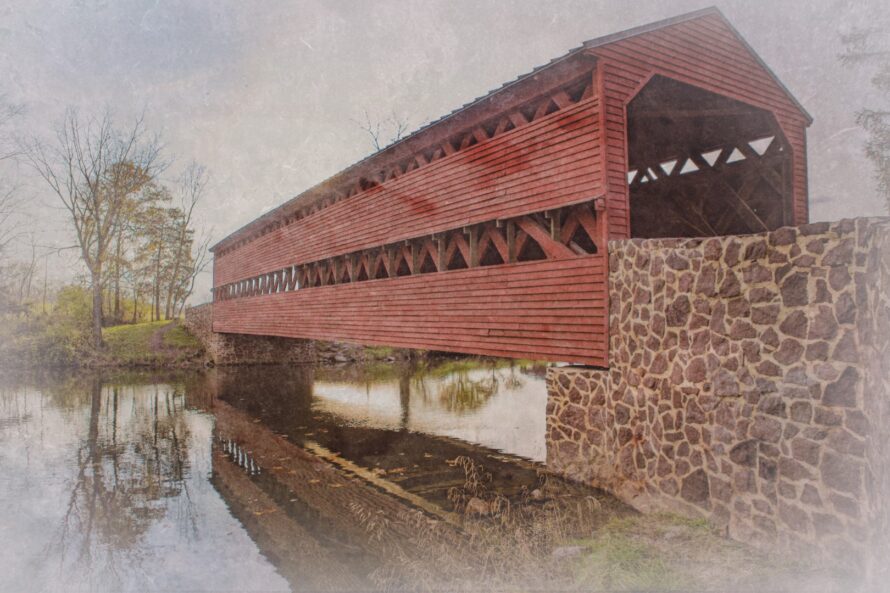 Sach&#039;s Covered Bridge in Adams County Pennsylvania